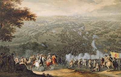 La Bataille de Poltava, gravée par un membre de la famille Nicolas Larmessin, 1709 - Pierre Denis Martin